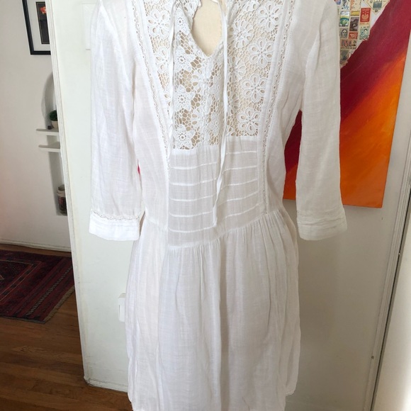 Jcrew white cotton summer dress - Picture 3 of 4